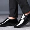 2026 Large Size Fashiable Men's Office Business Formal Shoes Low Cut Daily Comfortable Pointed Shiny Men's Wedding Shoes