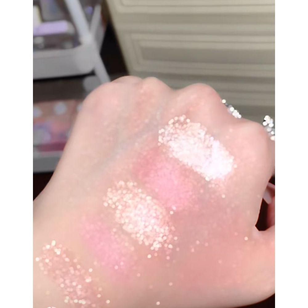 Romantic Sakura 9 Color Eyeshadow Palette Matte Pearlescent Milk Tea Peach Color Makeup Palette