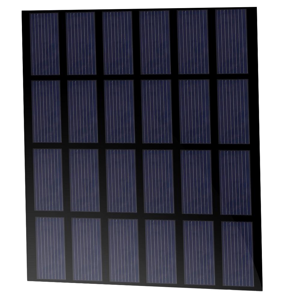 1.5W 6V Mini Polysilicon Solar Panel PET Laminated Board DIY Battery Charger for Outdoor