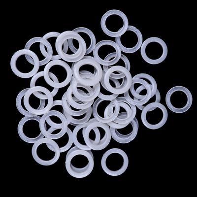 30 piezas de accesorios de decoración de cortinas romanas, anillos de plástico, ojales para cortinas
