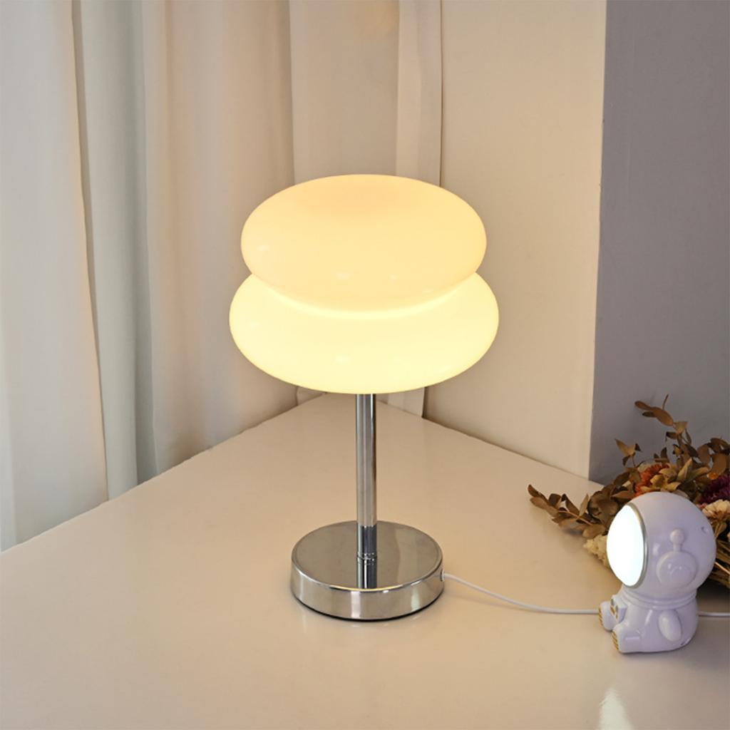 Living room decoration table lamp Bauhaus antique lamp Nordic ins glass table lamp bedroom bedside decoration atmosphere table lamp