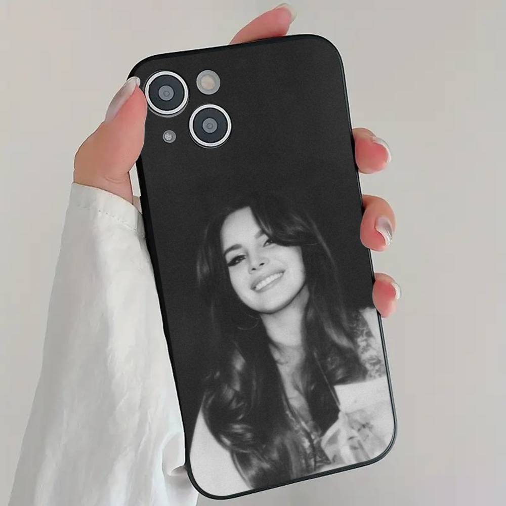 Singer L-LanaS D-Del R-Rey Phone Case Cool Black Silicone Soft For IPhone 16 15 14 13 12 11 X XR Plus Pro Max Plus