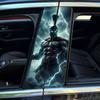 2-Piece Spartan Warrior Vinyl Car Sticker --- Durable Easy-to-Stick Rectangular Sticker for Bumpers and Posts
