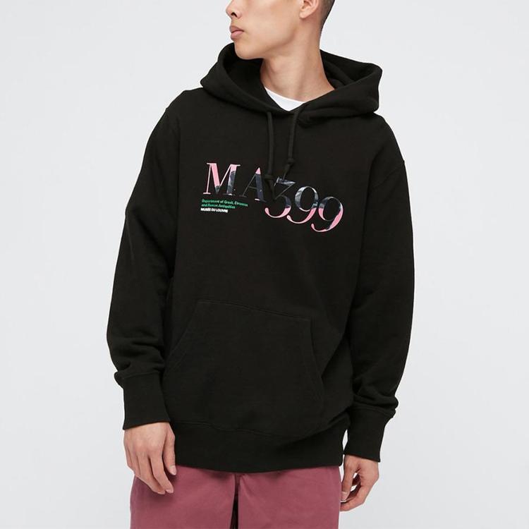 Uniqlo X Louvre Museum Long Sleeve Sweatshirt Men sweatshirt Black 437648-09