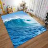 Ocean Wave Printed Carpet for Bedroom Living Room Home Decor Rug Suitable for use as an anti-slip for living room bedroom sofas