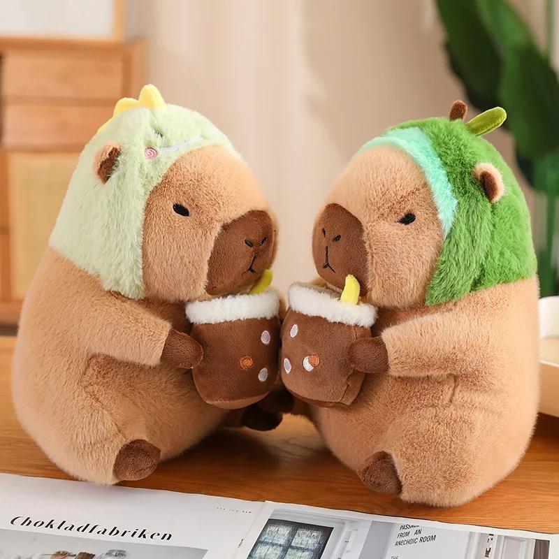 Kawaii Capybara Plush Toy Creative Stuffed Animal Dolls Simulation Capibara Toast Doll Birthday Toys Gift