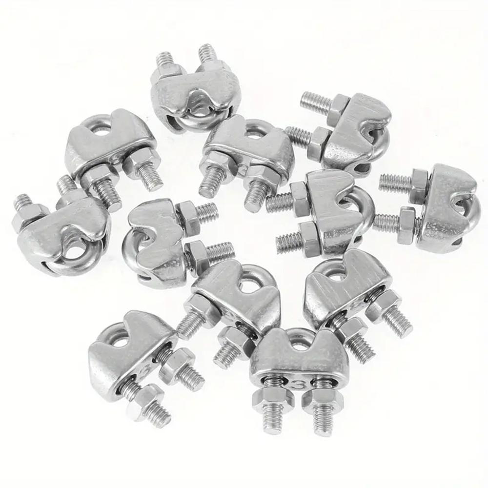 U-Shaped Cable Clips M2 M3 M4 M5 M6 M8 M10 Wire Clamp,Metal Clip,Hardware Rigging,Hardware Accessories,304 Stainless Steel