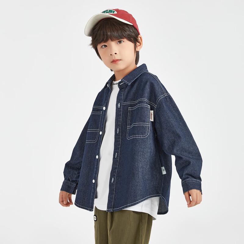 Boy's Washed Denim Shirt Jacket