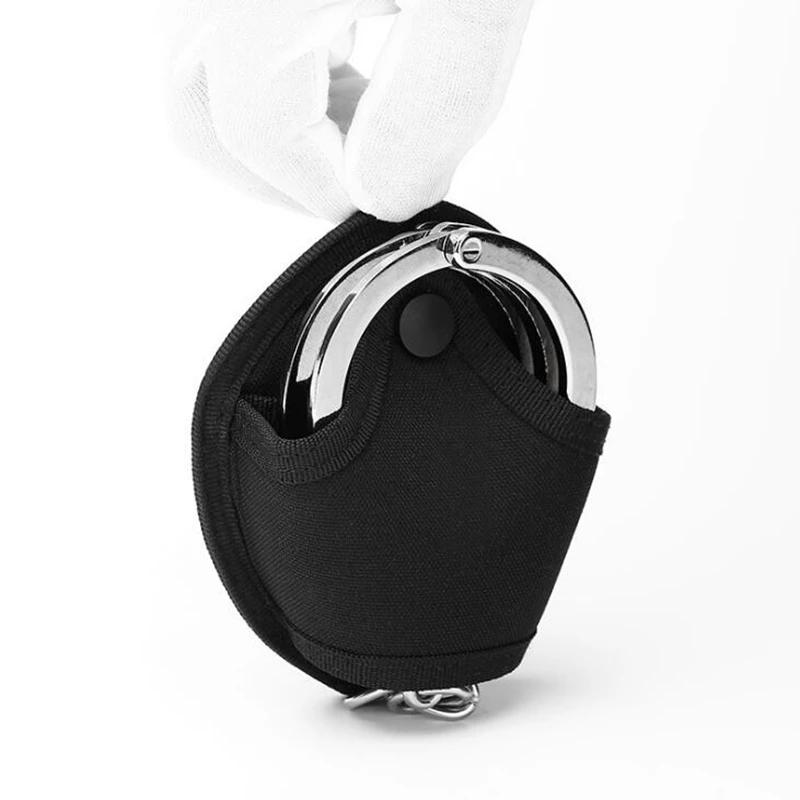 Açık Hava Çok Fonksiyonlu Naylon Bel Çantası Kelepçe Tutucu Kılıfı Polis Aktiviteleri Kelepçe Cebi Taktik Aksesuarları (Kelepçesiz)