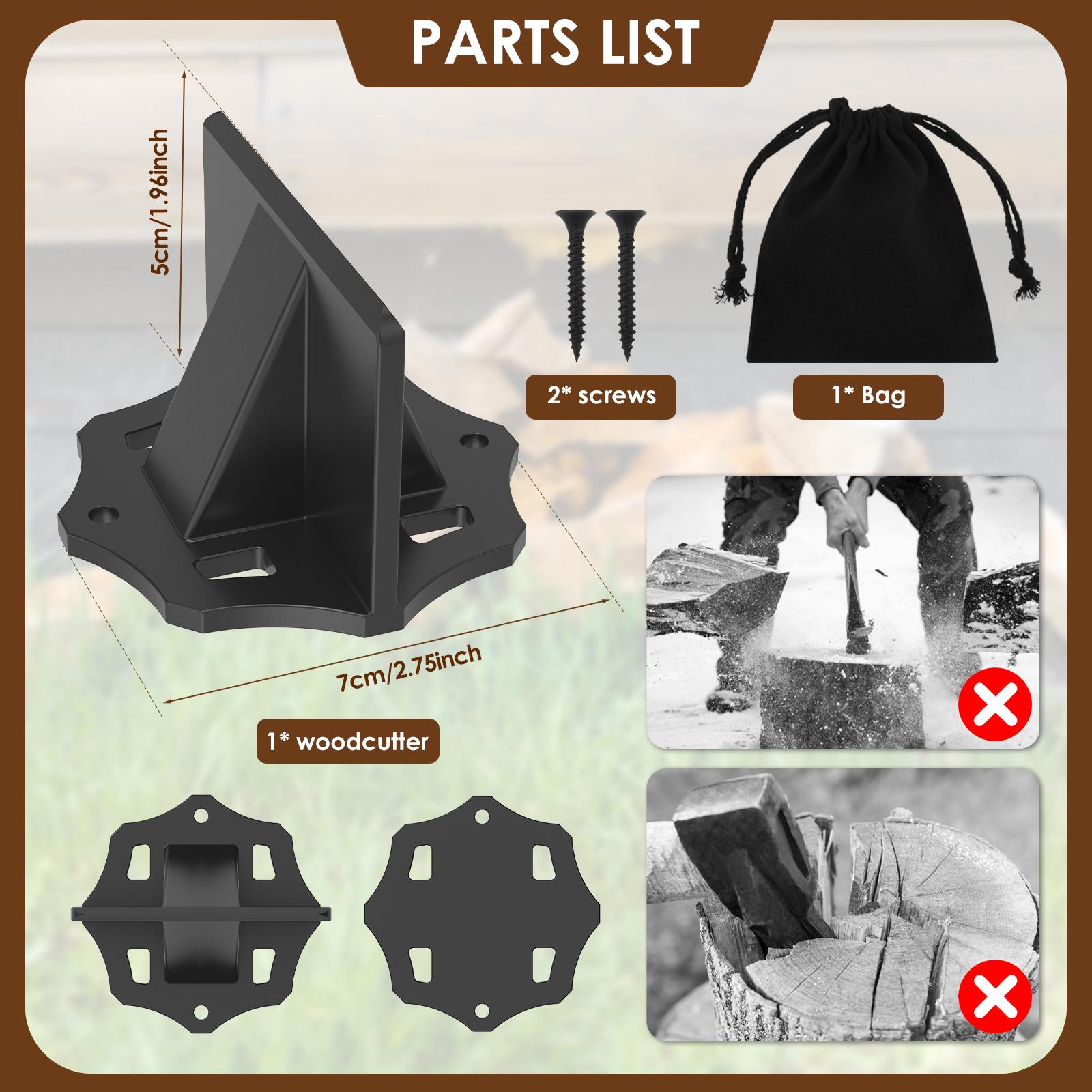 

Дровокол для растопки дров Эффективная резка дров с сумкой Портативный Идеально подходит для кемпинга и заготовки дров на открытом воздухе