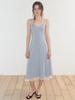 Etmont Slip Layered Hem Dress, Sky Blue