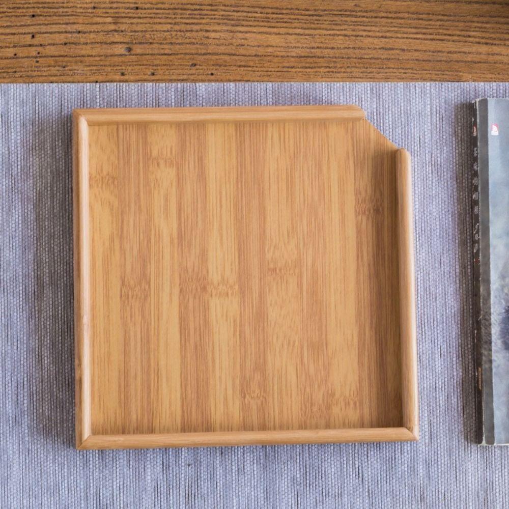 Creative Square Tea Set Tray Chinese Style Canister Bamboo Tea Box Tea Service Gadgets Blackwood Tea Plate Flower Pot