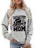 Football Cheer Mom Plus Size Loose Comfortable Hoodie