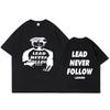Rapper Chief Keef Lead Never Follow Leaders T Shirt Unisex Women Hip Hop Vintage Tshirt  Cotton Casual Soft Oversized Tshirts
