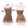 Fun plush underwear halter maid bear sexy lace bow hip skirt