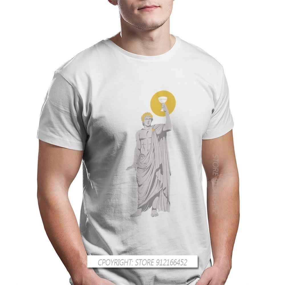 Dionysus Print 100% Cotton Fashion T Shirts Greek Mythology Ares Ancient Folklore Men Graphic Tops