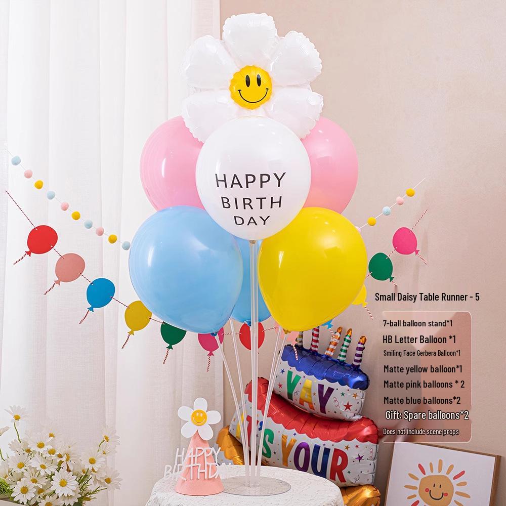Dopamine Balloon Stand Prop for Children s 1st Birthday Photo Decoration