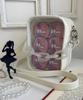WEGO Stuffed Ita Shoulder Ita Deco Perfect for and Korean Perfect Gift for and Size F White 2-Way Bag, Bag, Bag, Events, Outings, More. Girly, Style,