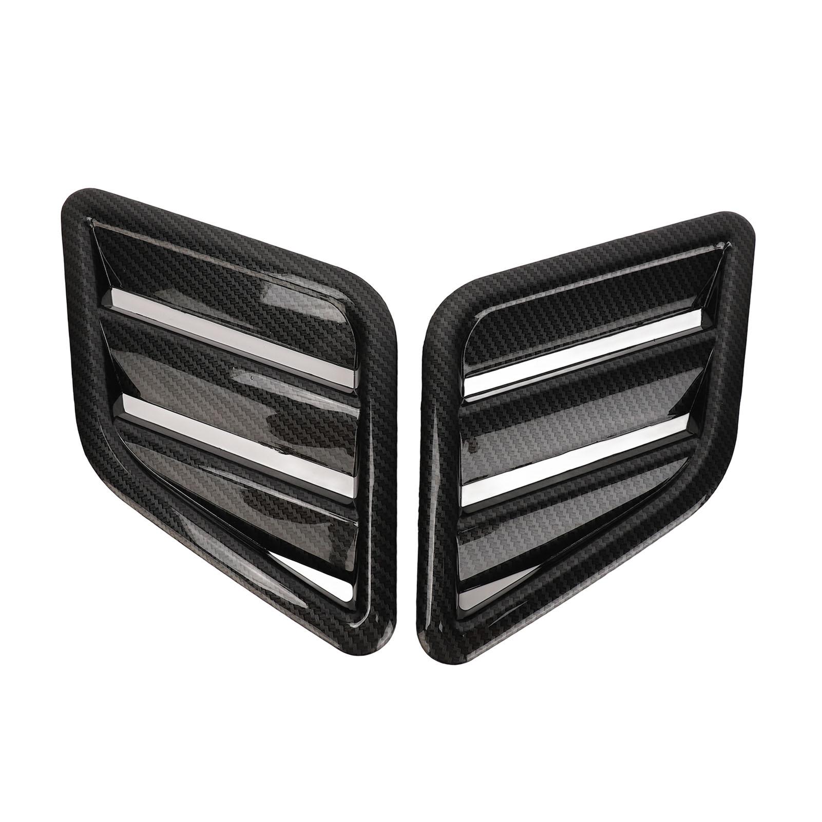

2 Pcs Engine Hood Vent Cover ABS Front Upper Bonnet Hood Outlet Grille Replacement for