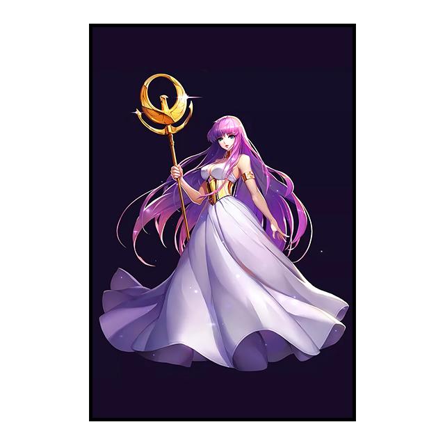 

Японское классическое аниме, золотое украшение Saint Seiya, настенная роспись, постер, холст, живопись и настенные художественные принты для современного домашнего декора 21cm×30cm NoFrame