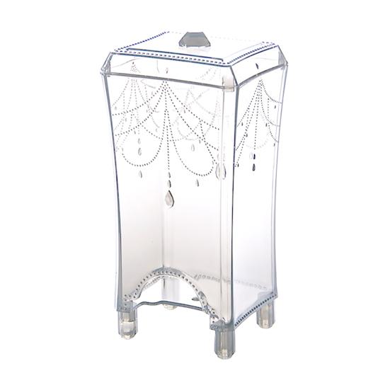 Storage Holder Stylish Exquisite PS Cotton Swab Makeup Pad Holder for Vanity