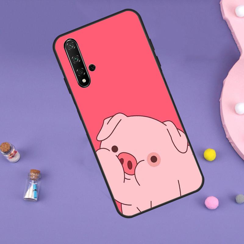 Cartoon Pig For Huawei Nova 11i 12i 8i 7i 3i 9 10 SE Y60 Y61 Y70 Y72 Y73 Y90 Y91 P20 P30 P40 Lite Case