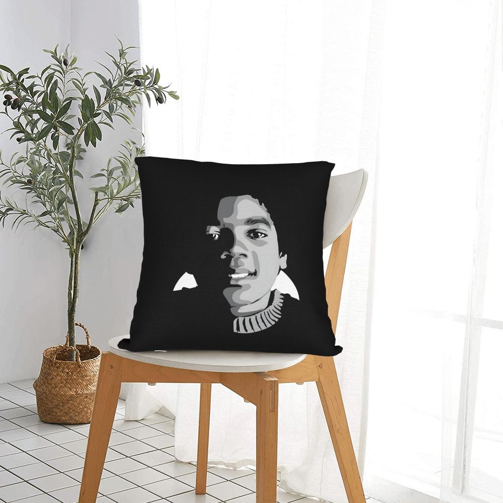 Mj King Of Pop Square Pillow Case Cushion Cover Zipper Decorative Throw Pillow Case Cover For Home 45X45Cm