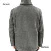 Men's Embroidered Lambswool Stand-Up Collar Coat for Autumn/Winter
