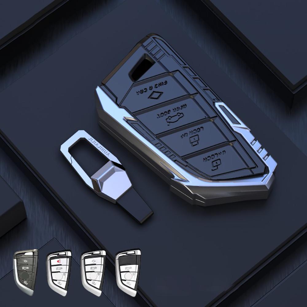 Zinc Alloy Auto Key Fob Cover Case Fit For Bmw X1 X3 X4 X5 F15 X6 F16 G30 7 Series G11 F48 F39 520 525 F30 118I 218I 320I Auto Auto Accessories