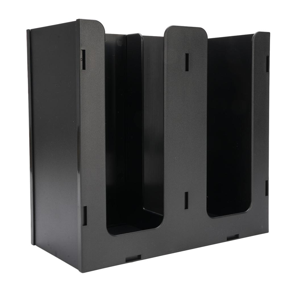 Paper Cup Dispenser Acrylic Coffee Cup Storage Organizer Holder with 2 Compartments for Countertop Kitchen Coffee Shop