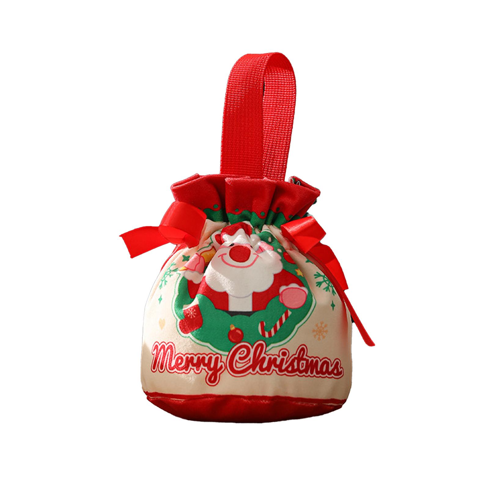 

Christmas Gift Velvet Bag Christmas Gift Christmas Eve Box Bundle Pocket Handheld One Size
