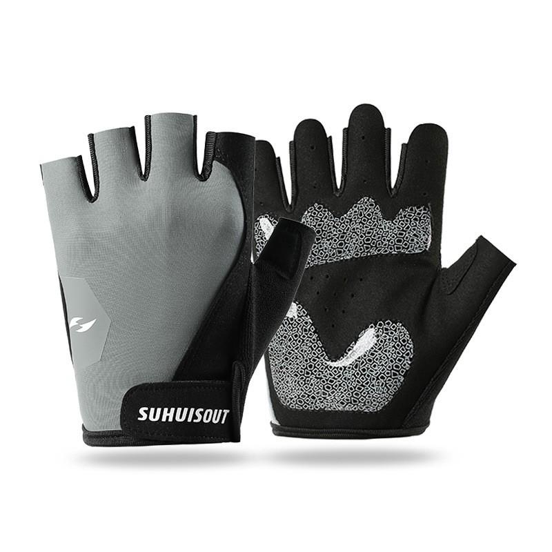 Unisex Gym Gloves Half-Finger Weightlifting Pull-Ups Cycling Yoga Breathable Anti-Slip Wear-Resistant