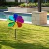 Flower Windmill Wind Spinner Stake Outdoor Decor for Your Patio and Lawn Rotating Sunflower Wind Spinner Stake Garden Decor