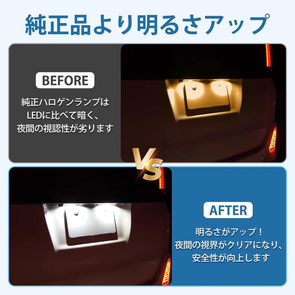 Virauto Toyota Voxy 80 Series Noah License Number Light LED