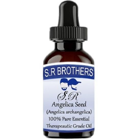 

S.R Brothers Angelica seed (Angelica archangelica) Pure & Natural Therapeutic Grade Essential Oil Plastic with Dropper 10 ml