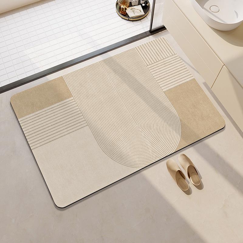 Japanese Diatom Mud Absorbent Non-Slip Quick-Dry Washable Floor Mat for Kitchen & Bathroom