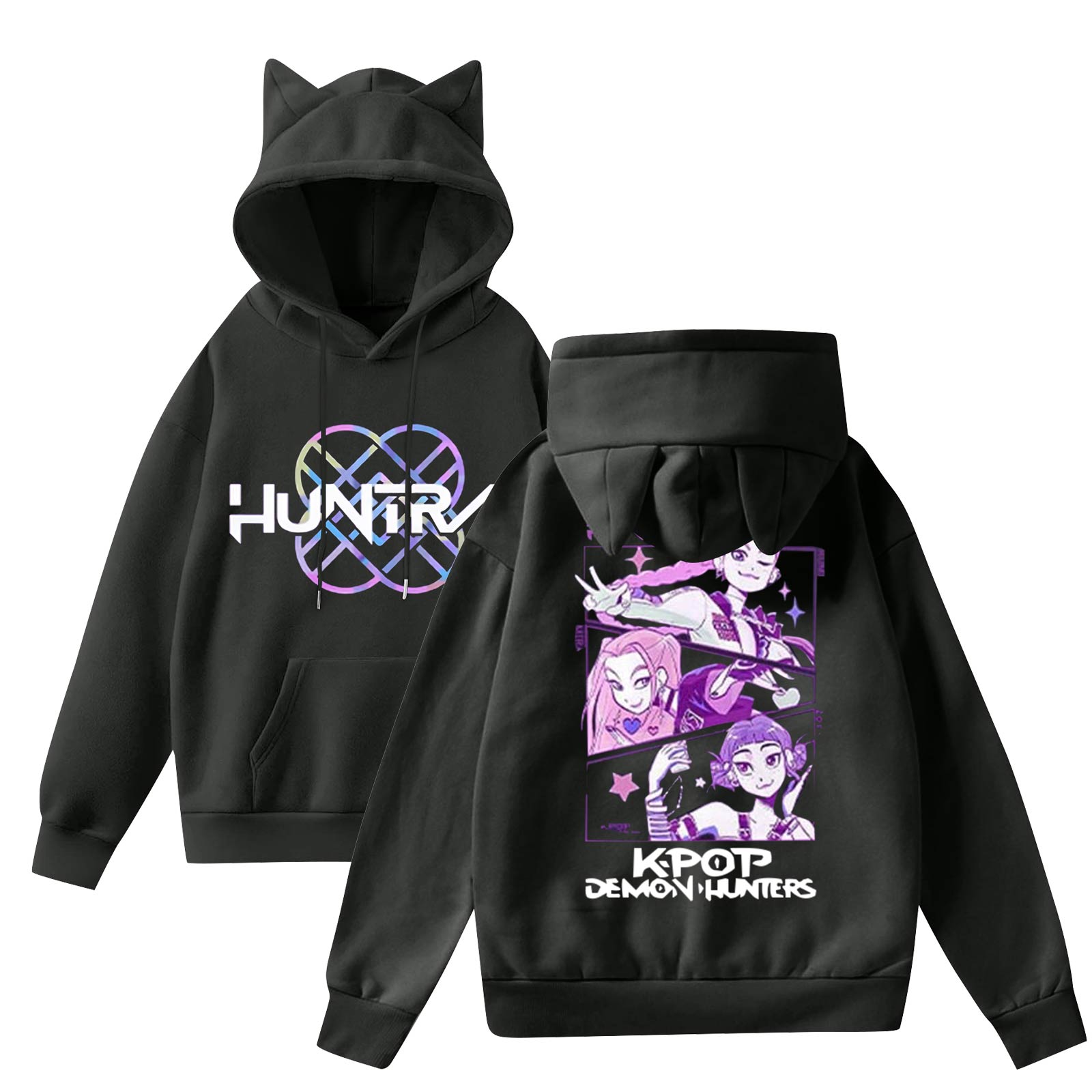 

Женская мода повседневная толстовка с капюшоном с длинным рукавом и круглым вырезом с карманами XXL