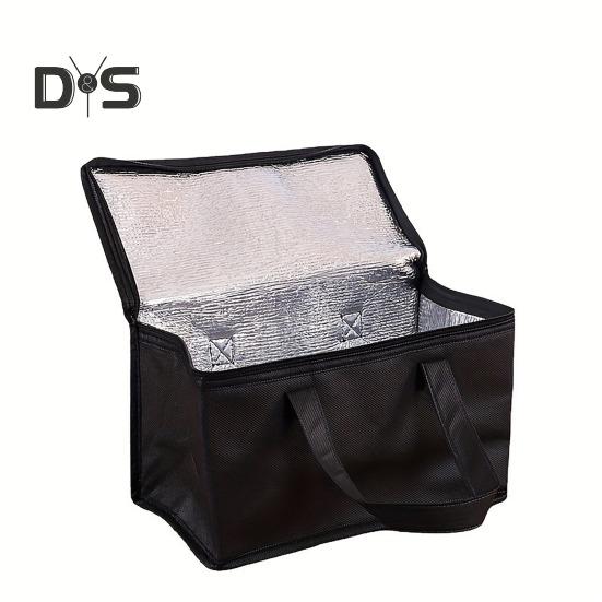 Bolsa de Almoço Portátil Abertura Larga Sacola de Almoço Bolsa Isolada em Folha de Alumínio Porta Alimentos e Bebidas para Piquenique ao Ar Livre Camping Caminhada