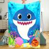 Shark Theme Printed Blanket - Perfect for Couch, Bed, Travel & Outdoor Use | Machine Washable, Cozy & Durable.
