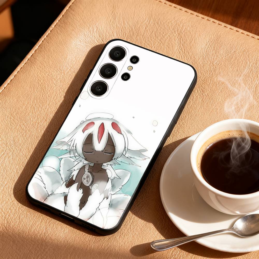 M-Made In A-Abyss Faputa Phone Case For Samsung S26,S25,24,23,22,30,21,10,9,Ultra,Plus,Lite,FE Soft Black Case Samsung S20fe