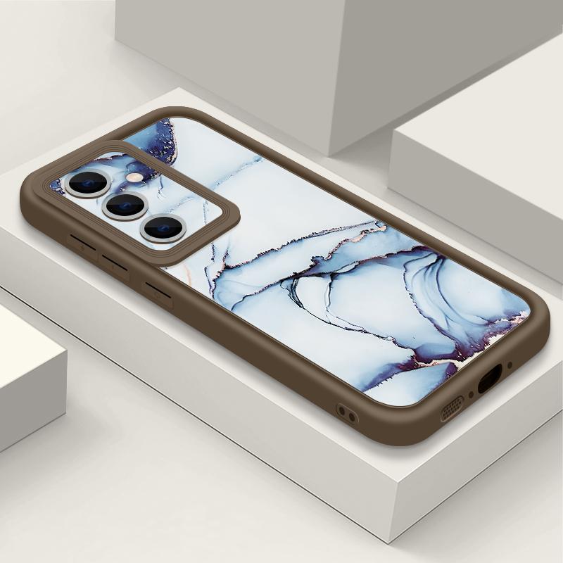 Geometry Marble Print Case For Samsung A57 A37 A27 A17 S26 Ultra S25 FE A56 A36 A26 A16 A55 A35 A25 A15 A54 5G S21 S22 S23 S24 Plus Shockproof Cover