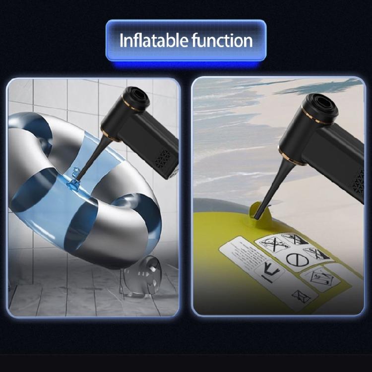 Multifunctional Vehicle Tool Car Vacuum and Inflator Pump Digital Display Cordless for Cleaning and Inflation
