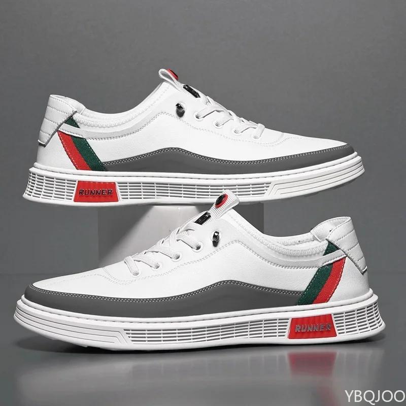 Fashion New Mens Breathable Shoes Soft Soled Trendy Leather Shoes Fashion Versatile Male Shoe Casual Comfort Nonslip Shoes Homme Zapatos