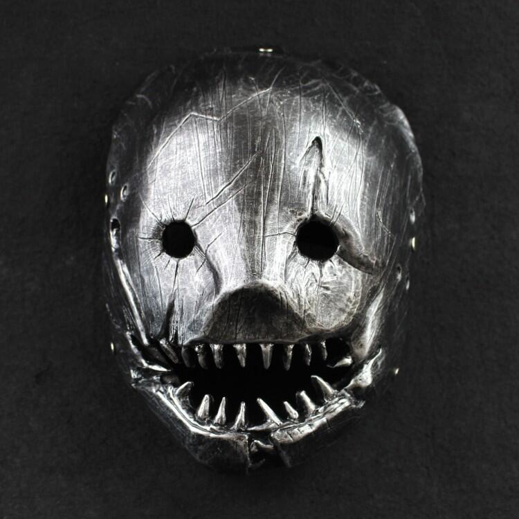 

Shuo Mei Clamp Butcher Mask cos Dawn of Light: Emperor Halloween Movie, TV, Anime, and Game Props Iron Gray