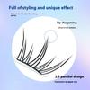 10 Rows Voluminous Glue-Free False Eyelashes 5D Fluffy Thick False Apply Extension Natural Lash Easy Segmented Curling Eyelashes