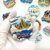 Dubai Fridge Stickers Burj Khalifa Tower Souvenirs Photo Wall Magnetic Stickers Home Decoration Wedding Gifts