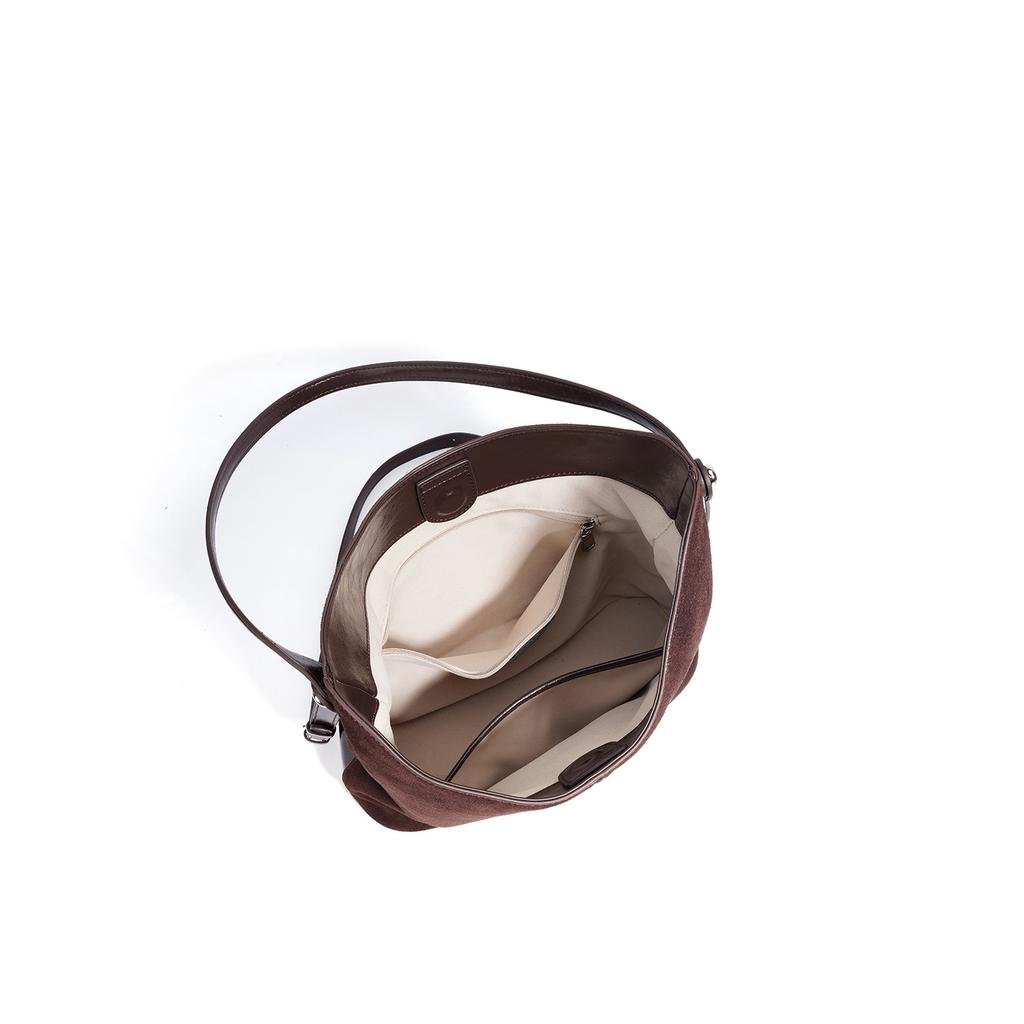 New Large-capacity Bucket Bag, Korean-style Casual Commuter Women's Bag, Fashionable, Casual, Retro, Stylish, Simple Crossbody Bag