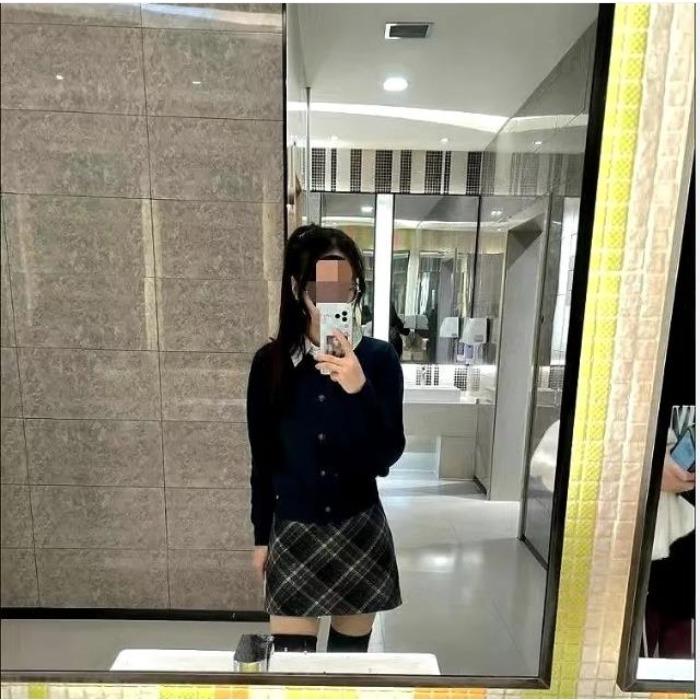 Jupe en Laine Taille Haute pour Femme Hiver A Ligne Plaid Moulante Mini Jupe Mode Rétro