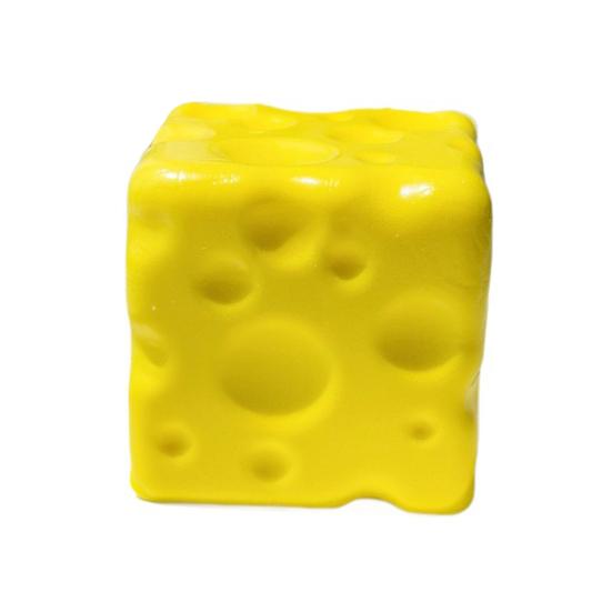Cheese Stress Reliever Fake Squeeze Toy, Anxiety Relief Cube Sensory Shaped Toy Slow Rising Pinch Home Office Relaxation Tool Shape