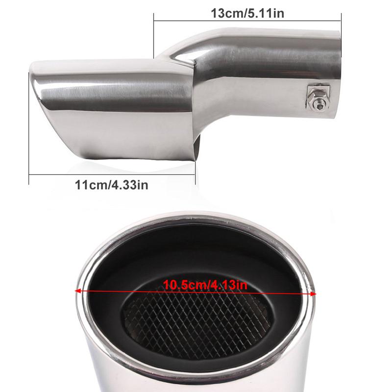 1 Pezzo Terminale di Scarico per Auto per Honda Civic 10ª Generazione 4 Porte Berlina 2016 2017 Accessori Esterni Terminale Silenziatore di Scarico Posteriore Terminale